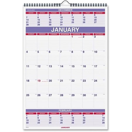 AT-A-GLANCE At A Glance AAGPM628 16 x 23 in. 3-Month Wall Calendar AAGPM628